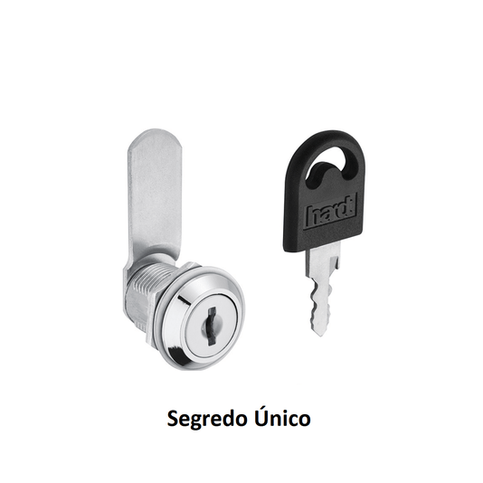 Fechadura para Moveis de Aço 19 X 20mm Segredo Único Hardt