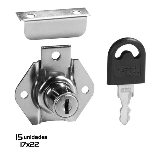 Fechadura Segredo Unico com Batente 17 X 22mm 15 Unidade