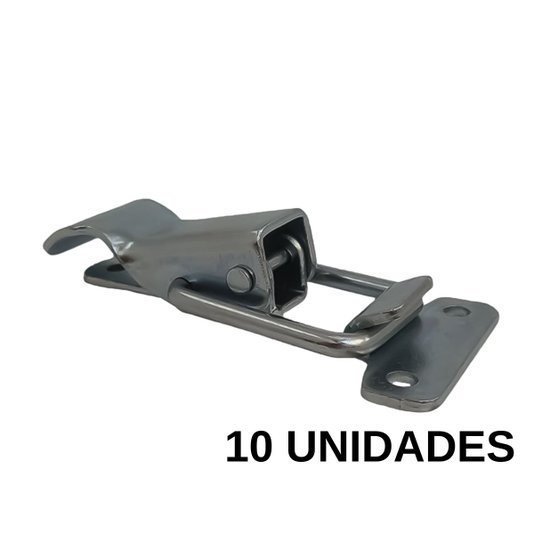 Fecho Trava Pressão Grampo Rapido Trava Fb8/e9 Inox 10 Und