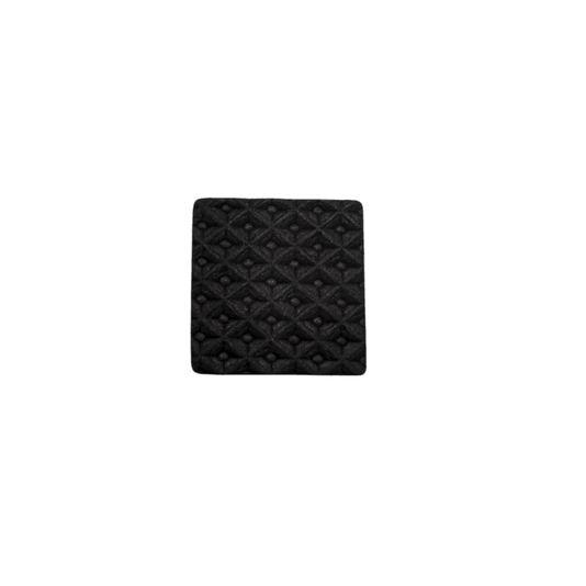 Feltro Adesivo Quadrado Eva 20mm Preto Cartela com 64 Peças