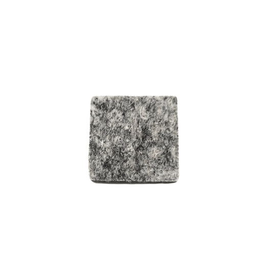 Feltro Adesivo Quadrado Tnt 20mm Cinza Cartela com 64 Peças