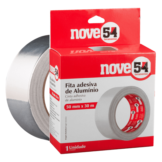 Fita Adesiva de Alumínio 50mm X 30m Nove54