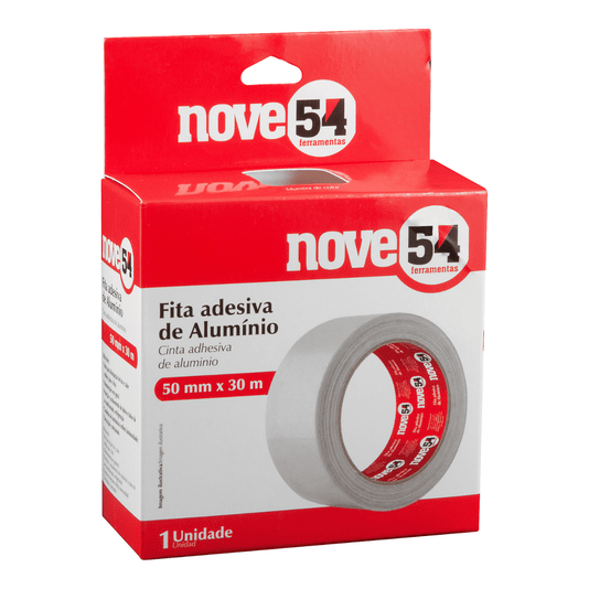 Fita Adesiva de Alumínio 50mm X 30m Nove54
