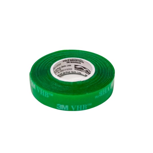 Fita Dupla Face 3m 12mm X 2mts Uso Interno 400g Verde