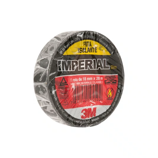 Fita Isolante 18mm X 20 Metros Imperial 3m - 2 Unidades