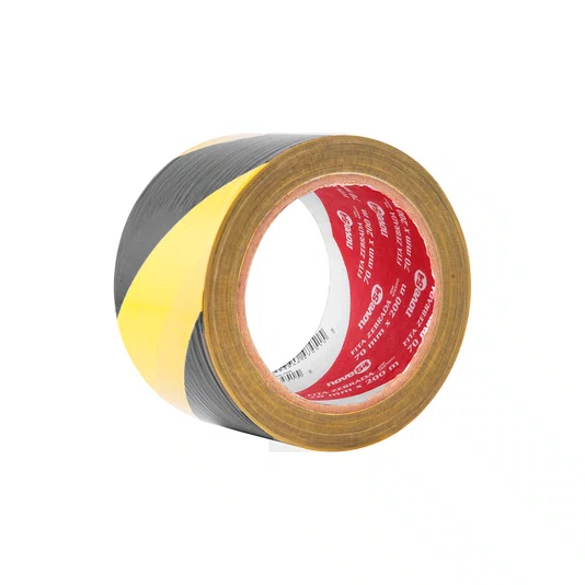 Fita Zebrada para Sinalização 70mm X 200mts - Mister