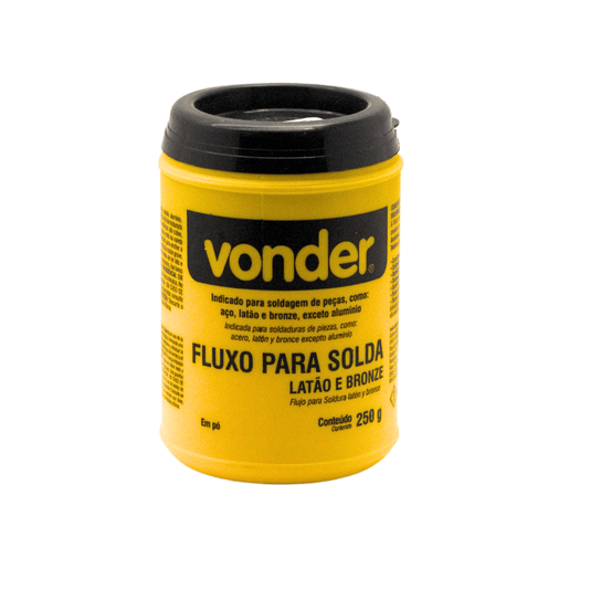 Fluxo para Solda Latão e Bronze em Pó 250 Gramas Vonder