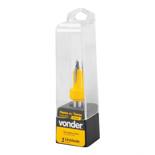 Fresa para Cabeça Cônica com Dentes de Metal Duro 8mm Vonder