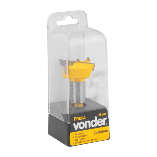 Fresa para Dobradiça Tipo Caneco 35mm Escareado - Vonder