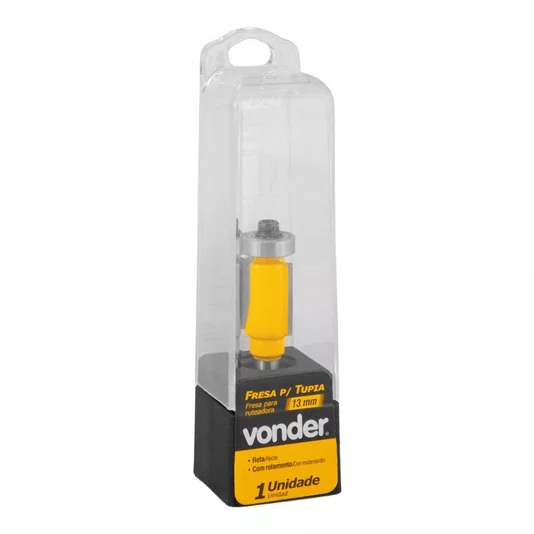 Fresa Reta para Acabamento com Rolamento 13 Mm Vonder
