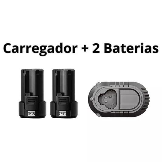 Furadeira com Impacto Bateria 12v 10mm Motor Brushless Kh363 Kress