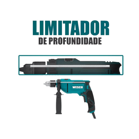 Furadeira de Impacto 13mm Mandril 1/2 800w 220v Ws3179 Wesco