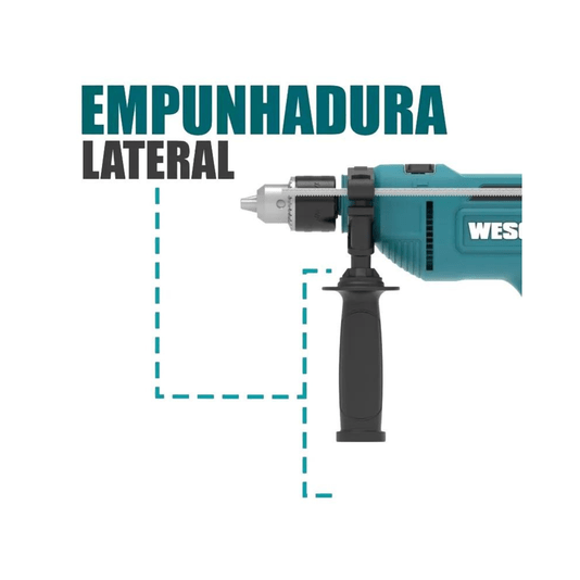 Furadeira de Impacto 13mm Mandril 1/2 800w 220v Ws3179 Wesco