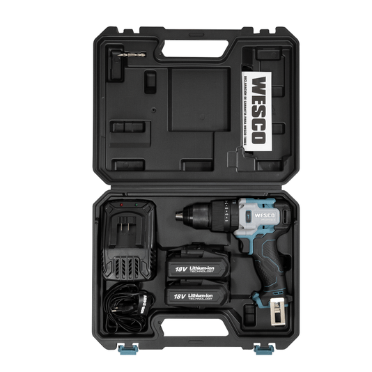 Furadeira de Impacto 18v Ws2419k2 com 2 Baterias Wesco