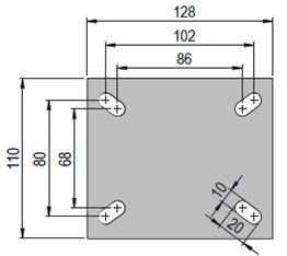 Garfo Suporte Giratório para Rodízio 5 X 2 Pol. Gms52 Colson