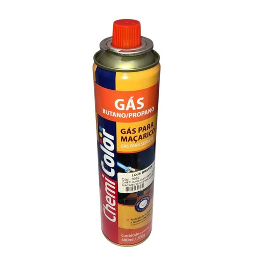 Gás para Maçarico Culinário e Fogão de Camping 200g 400ml