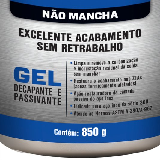 Gel Decapante Limpa Solda Inox 850g Quimatic