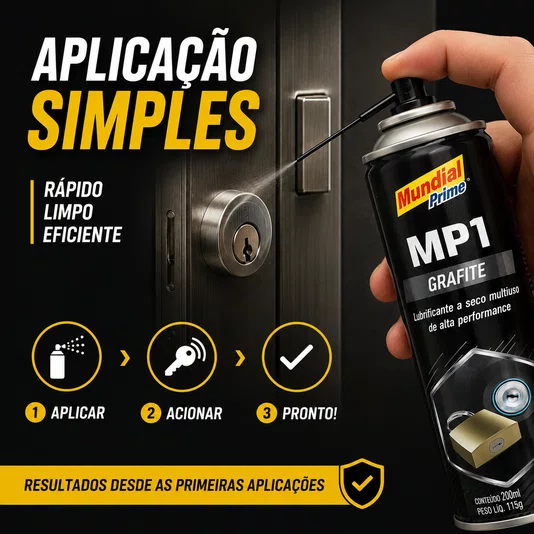 Grafite em Pó Spray Mp1 200ml Lubrificante a Seco