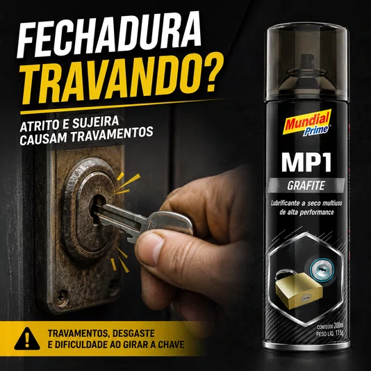 Grafite em Pó Spray Mp1 200ml Lubrificante a Seco