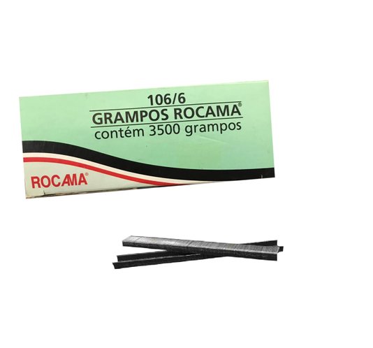 Grampo 106/6mm Polido com 3500 Peças Rocama