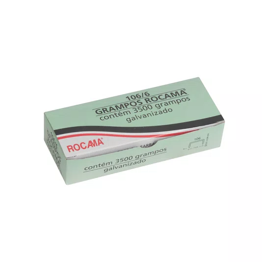 Grampo 106/6mm Polido com 3500 Peças Rocama