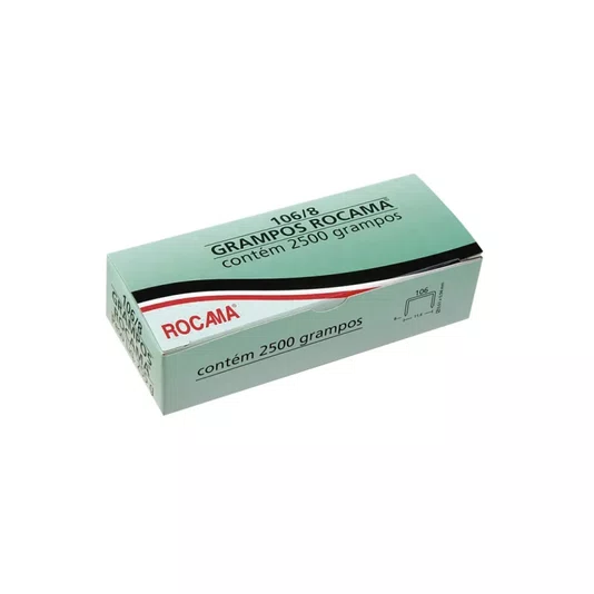 Grampo 106/8mm Polico com 2500 Peças Rocama