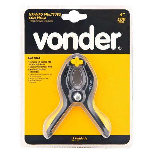Grampo com Mola para Marceneiro 4 Gm004 Vonder