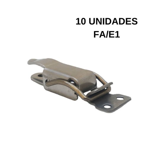 Grampo Fecho Rápido Trava Pressão Fa/e1 Inox 10 Unidades