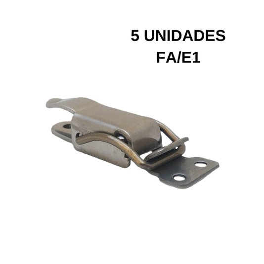 Grampo Fecho Rápido Trava Pressão Fa/e1 Inox 5 Unidades