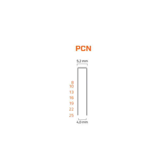 Grampo Pcn 50/19 para Grampeador Pneumático com 8580 Peças