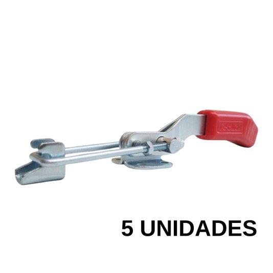 Grampo Tensor Aperto Rápido Ga105 Dobrado Longo Zincado 5Und