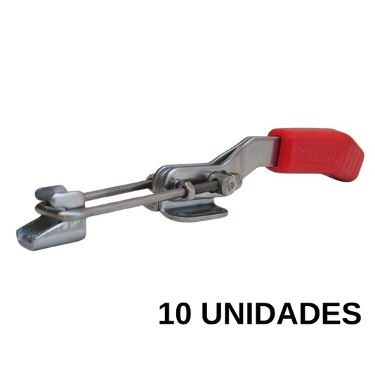 Grampo Tensor de Aperto Rápido Ga 105 Haste Longa Inox 10Und