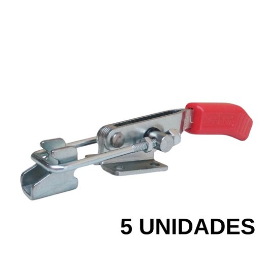 Grampo Tensor de Aperto Rápido Ga 200 Dobrado Zincado 5 Und