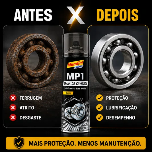 Graxa Branca de Cavidade Spray 300ml Proteção Anticorrosiva
