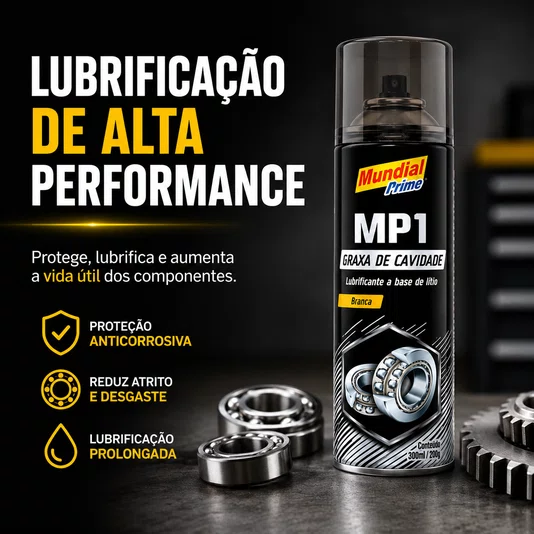 Graxa Branca de Cavidade Spray 300ml Proteção Anticorrosiva