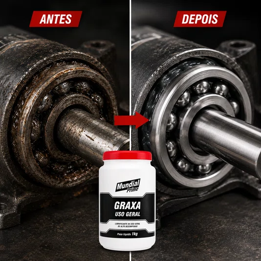 Graxa para Uso Geral 1kg Lubrificante Peças Máquinas