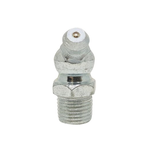 Graxeira Angular 45° Graus Rosca 3/8 Bsp 1/8 Gas Zincada