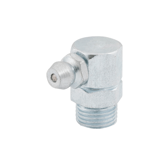 Graxeira Angular 90° Graus Rosca 3/8 Bsp 1/8 Gás Zincada