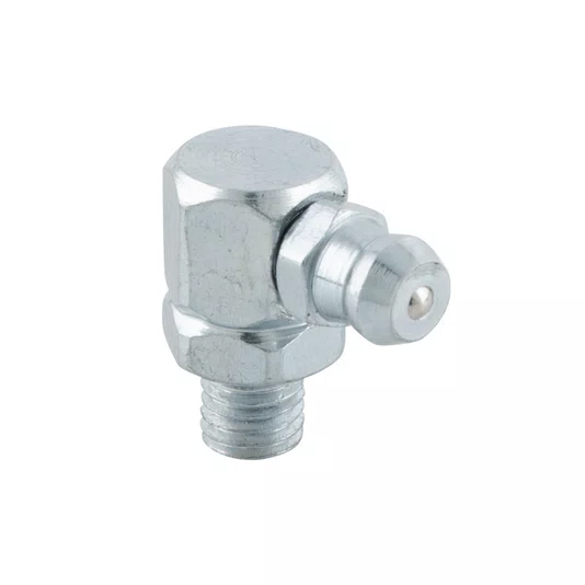 Graxeira Angular 90° Graus Rosca 3/8 Unf 24 Fios Zincada