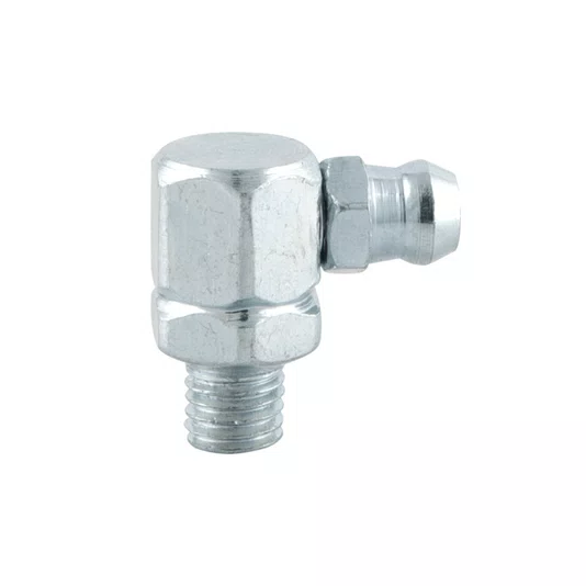 Graxeira Angular 90° Graus Rosca 3/8 Unf 24 Fios Zincada