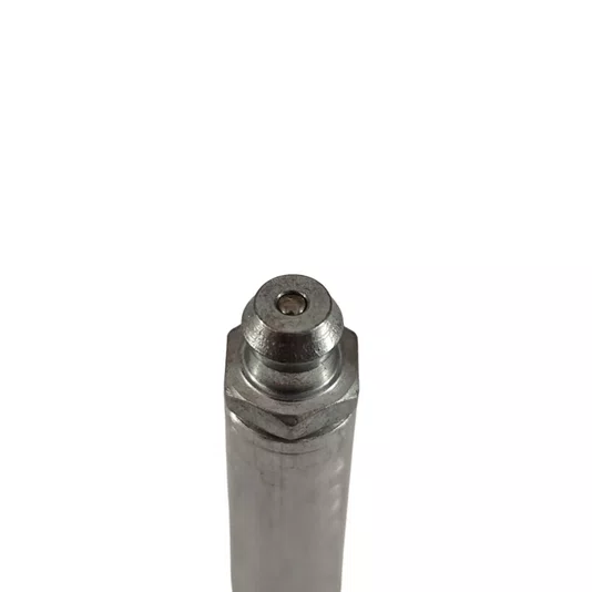 Graxeira Reta Longa Rosca 3/8 Bsp 1/8 Gas 28 Fios Zincada