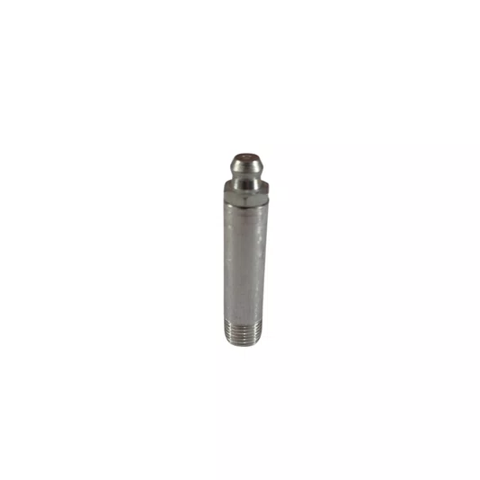 Graxeira Reta Longa Rosca 3/8 Bsp 1/8 Gas 28 Fios Zincada