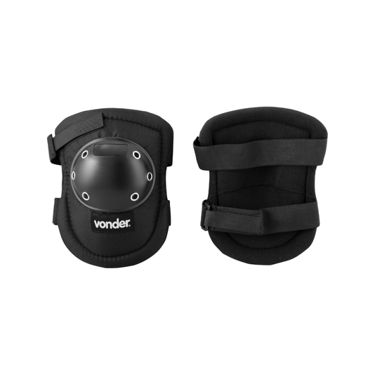 Joelheira de Proteção com Velcro Preta Vonder