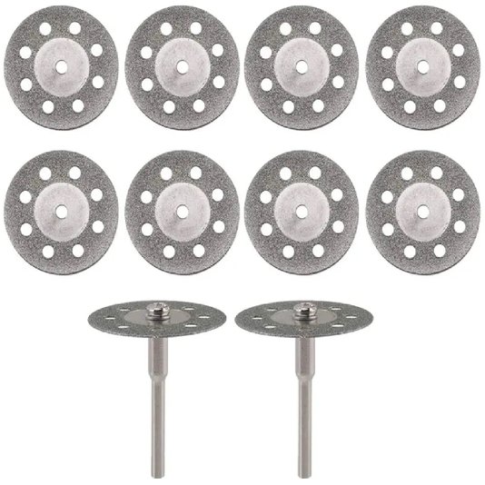 Jogo 10 Mini Discos Diamantados 25mm Corte Micro Retifica