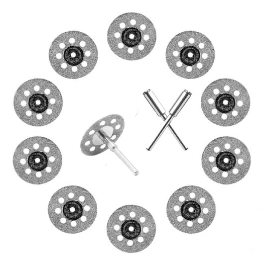Jogo 10 Mini Discos Diamantados 25mm Corte Micro Retifica