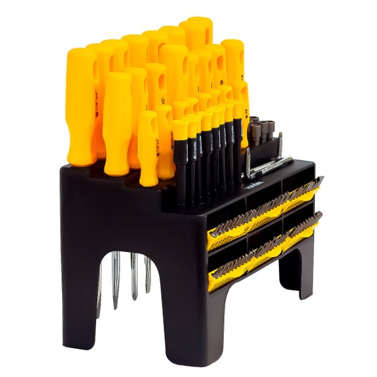 Jogo Chave Fenda Pillips Torx Precisão 100 Pçs Estojo Vonder