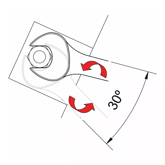 Jogo de Chave Combinada 9 Peças Polegadas 1/4 a 3/4 com Pescoço