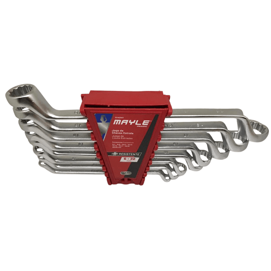 Jogo de Chave Estrela 8 Peças 6 a 22mm Mayle