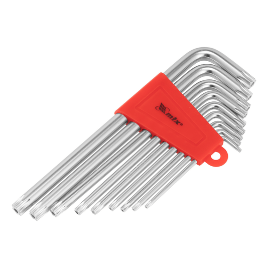 Jogo de Chave Torx L Longa 9 Peças T10 a T50 Mtx