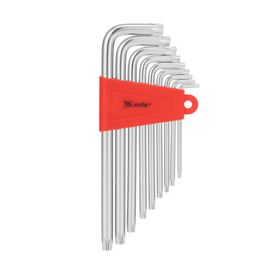 Jogo de Chave Torx L Longa 9 Peças T10 a T50 Mtx